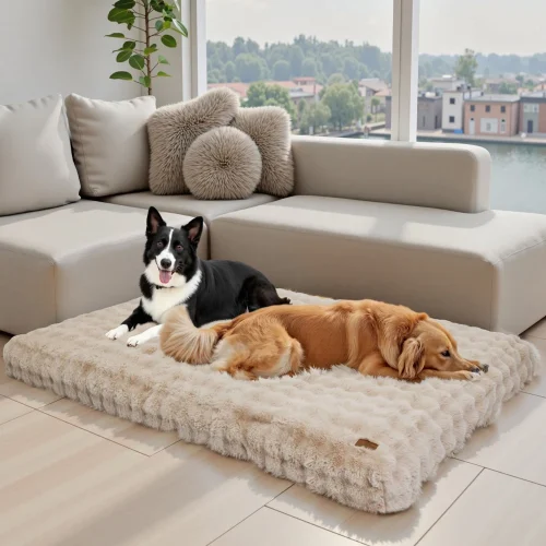 Washable Plush Dog Bed Cushion