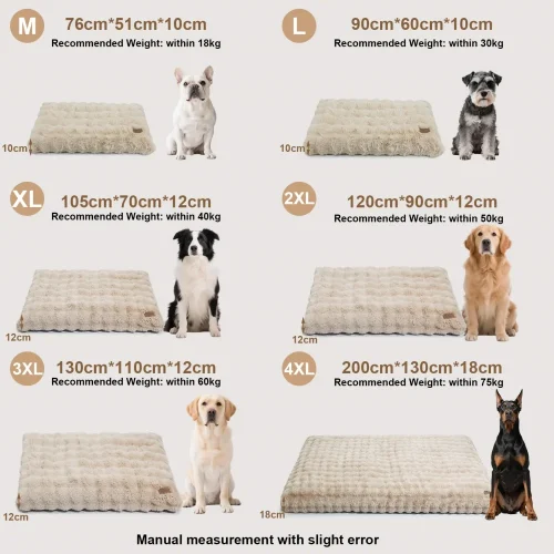 Ultra Plush Dog Bed for Large Dogs