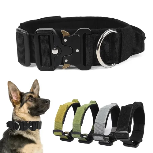 Adjustable Tactical Nylon Dog Collar